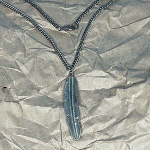 Feather Pendant Necklace